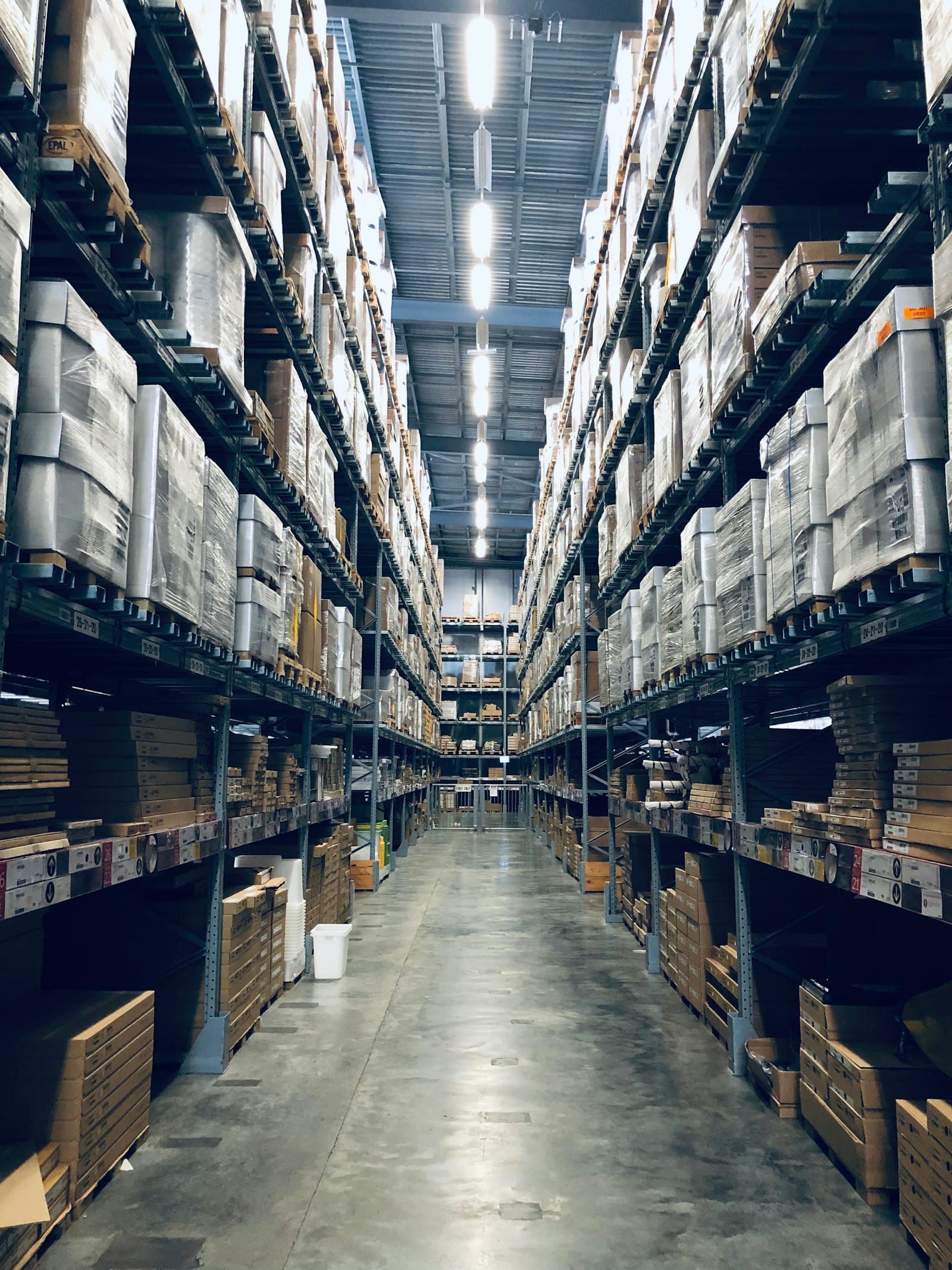 Inside the Al Boyut materials store on Lakeside Estate